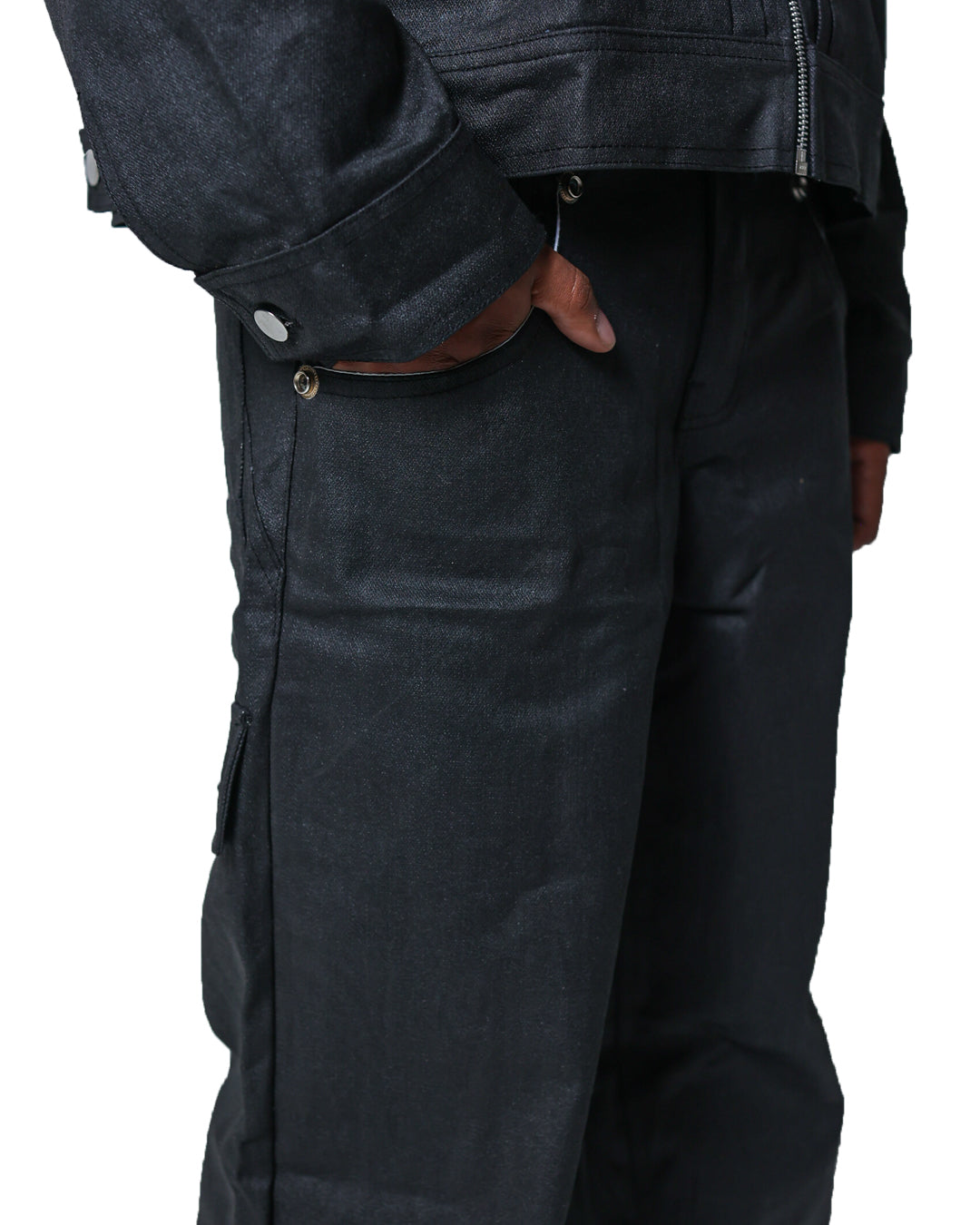 Waxed Denim Jeans
